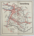 VORALBERG MAPA-KARTE