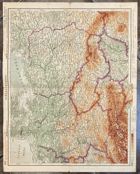 STŘEDNÍ EVROPA 1:3.000.000 MAPA - SOVĚTSKÉ OKUPAČNÍ ZÓNY