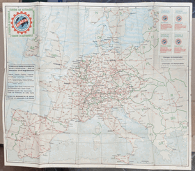 EUROPA IM AUTOMOBIL 1:6,000.000 MAPA KARTE