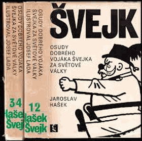 2SVAZKY Osudy dobrého vojáka Švejka za světové války 1. - 4. díl ve 2 svazcích - Švejk