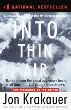 Into Thin Air - A Personal Account of the Mt. Everest Disaster