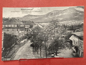 Schreiberhau. Wilhelmstrasse mit Blick geg. d. Schneegruben. Szklarska Poręba