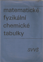 Matematické, fyzikální, chemické tabulky pro střední všeobecně vzdělávací školy.