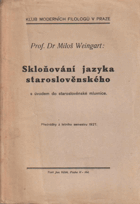 Mluvnice jazyka staroslověnského