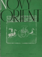 NOVÝ ORIENT 6.ročník. Časopis společnosti pro kulturní a hospodářské styky s orientem