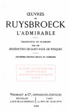 Le livre du royaume des amants de Dieu - Oeuvres de Ruysbroeck l'admirable