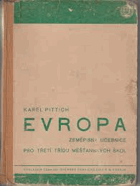 Evropa - zeměpisná učebnice pro 3. třídu měšťanských škol