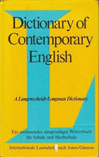 Dictionary of Contemporary English(DCE). A Langenscheidt-Longmann Dictionary