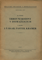 Erbovní rodiny v Domažlicích