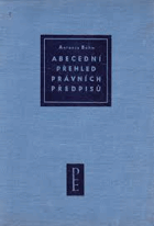 Abecední přehled právních předpisů platných k 1. lednu 1960