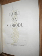 Padli za slobodu - sborník