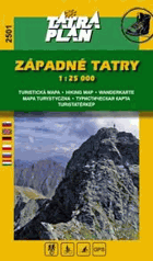 Západné Tatry 1:25 000. Turistická a cykloturistická mapa