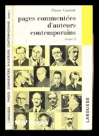 Pages commentées d'auteurs contemporains