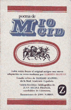 Poema de mio Cid. Texto antiguo y nueva adaptación en verso por Alberto Manent. Estudio crítico ...