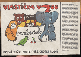 VLASTIČKA V ZOO - OMALOVÁNKY