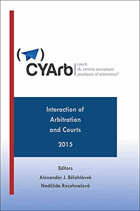 Czech and Central European Yearbook of Arbitration - Interaction of Arbitration and Courts - 2015