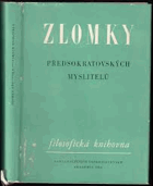 Zlomky předsokratovských myslitelů PRESOKRATICI