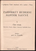 Pazdírkův hudební slovník naučný 1(část věcná)