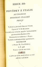 Povídky z Itálie - antologie moderní italské prózy