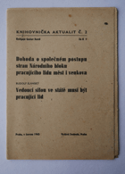 Dohoda o společném postupu stran Národního bloku pracujícího lidu měst i venkova - Vedoucí ...