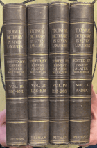 4SVAZKY Pitman's technical dictionary,seven languages,four volume set