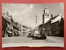 TATRA 600 Tatraplan. Třeboň. Náměstí Julia Fučíka