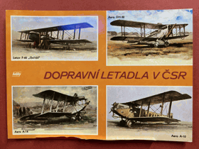 Dopravní letadla v ČSR. Letov F-60 Goliáš. Aero DH-50. Aero A-14. Aero A-10(ČSA)