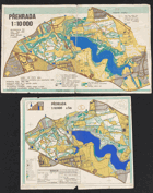 MAPY PRO ORIENTAČNÍ ZÁVOD - HOSTIVAŘSKÁ PŘEHRADA A OKOLÍ 1:10.000 MAPA