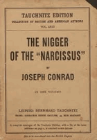 The Nigger of the Narcissus TAUCHNITZ