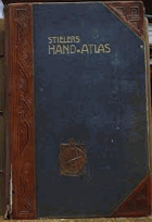 Stielers Hand-Atlas POPRASKANÝ HŘBET!! Karten in Kupferstich mit viele Nebenkarten