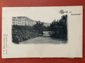 Gruss aus Karlsbad! Karlovy Vary park