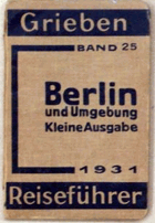 Berlin und Umgebung. Kleine Ausgabe mit Angaben für Automobilisten.