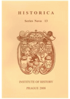 HISTORICA Series Nova 13 Historica historical sciences in the Czech Republic