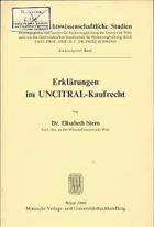 Erklärungen im UNCITRAL-Kaufrecht