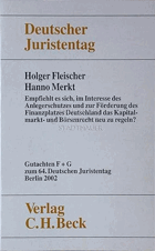 Empfiehlt es sich, im Interesse des Anlegerschutzes und zur Förderung des Finanzplatzes ...
