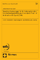 Beweiserhebung in internationalen Schiedsverfahren