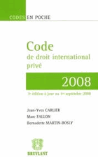 Code de droit international prive (French Edition)