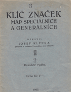 Klíč značek map speciálních a generálních