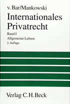 Internationales Privatrecht 1 Allgemeine Lehren