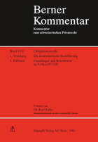 2SVAZKY Die kaufmännische Buchführung - Grundlagen und Art. 957-964 OR (Berner Kommentar)