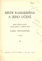 Mistr Ramakrišna a jeho učení 1 Výborná neoriginální dobová vazba