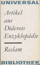Artikel aus Diderots Enzyklopädie RECLAM