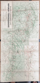 ŽELEZNIČNÍ A AUTOMOBILOVÉ TRATI ČSR MAPA