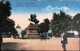 Lwów Lemberg Lvov Львів Pomník Sobieskiego