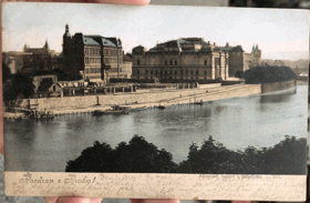 Prům.museum Rudolfinum náplavka PRAHA dopisnice