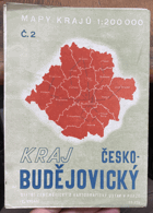 ČESKÉ BUDĚJOVICE KRAJ 1:200.000 MAPA