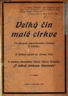 Velký čin malé církve