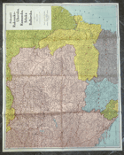 POHRANIČÍ RAKOUSKO-UHERSKA, RUMUNSKA, SRBSKA, BULHARSKA 1:1,250.000 MAPA