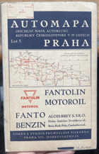 PRAHA AUTOMAPA 1:200.000 MAPA