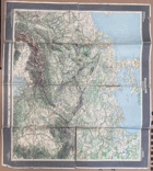 VELKONĚM. ŘÍŠE,PROTEKTORÁT,SLOV. ŠTÁT,2 SV.VÁLKA MAPA 1:250.000